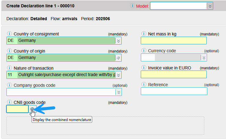 Nomenclature combinée NC8