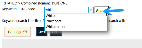 Nomenclature combinée NC8