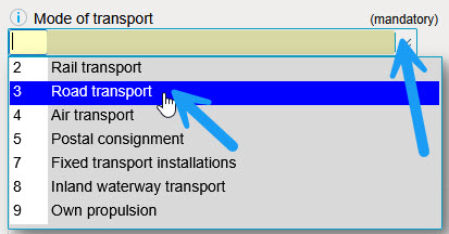 Champ nature de transaction