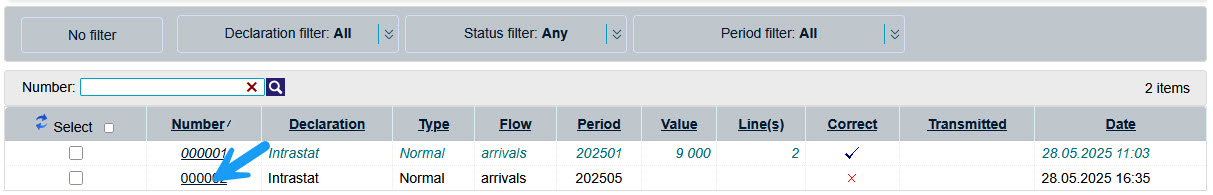 Page principal de Idep.Web