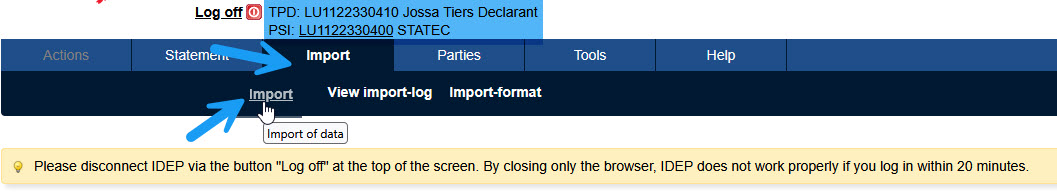 Exemple fichier Excel