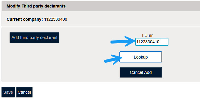 Ajouter tiers-déclarant
