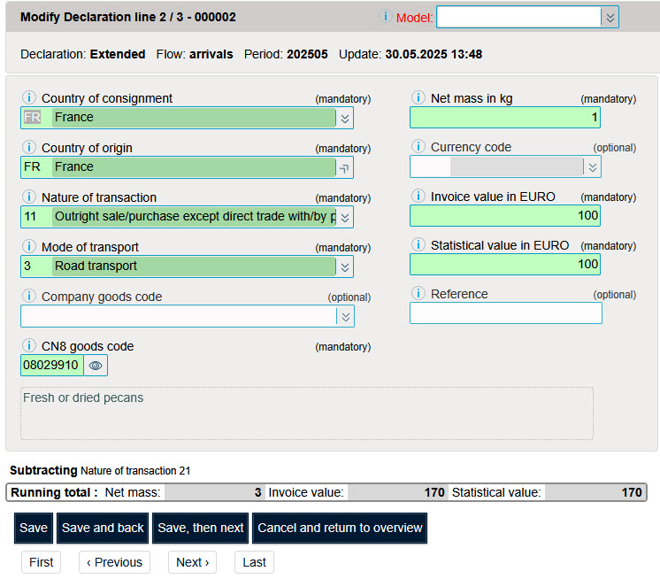 Formulaire avec des données existantes