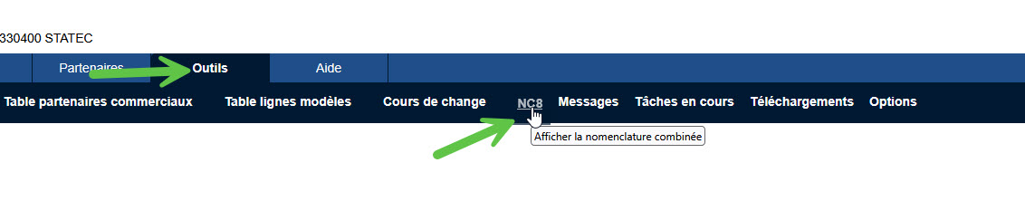 Nomenclature combinée NC8