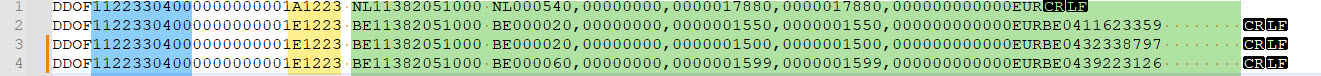 Format d'importation