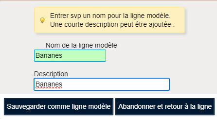 Ligne modèle.