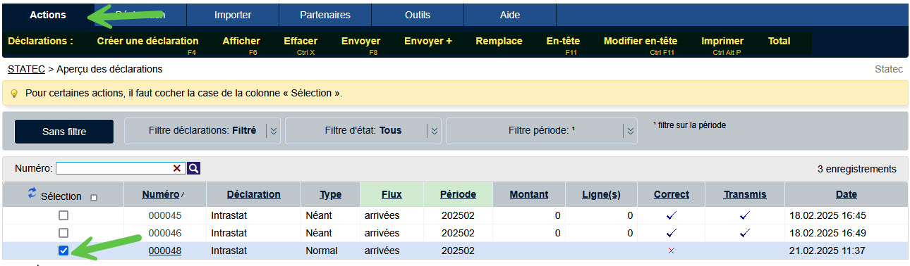 Page principal de Idep.Web