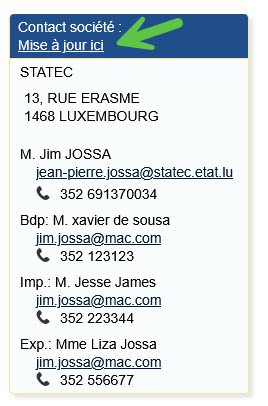 Page principal de Idep.Web