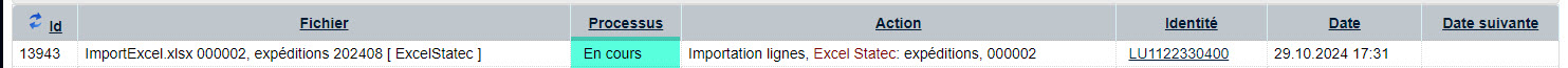 Import fichier