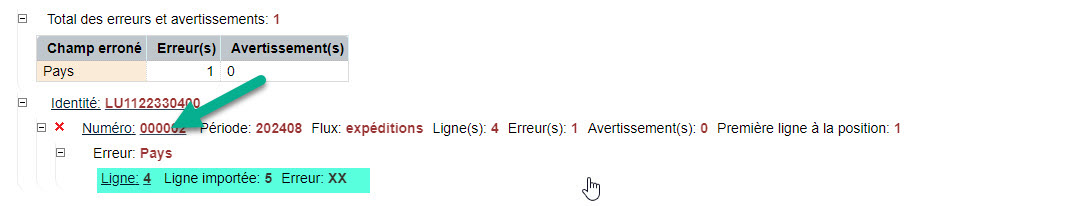 Import fichier