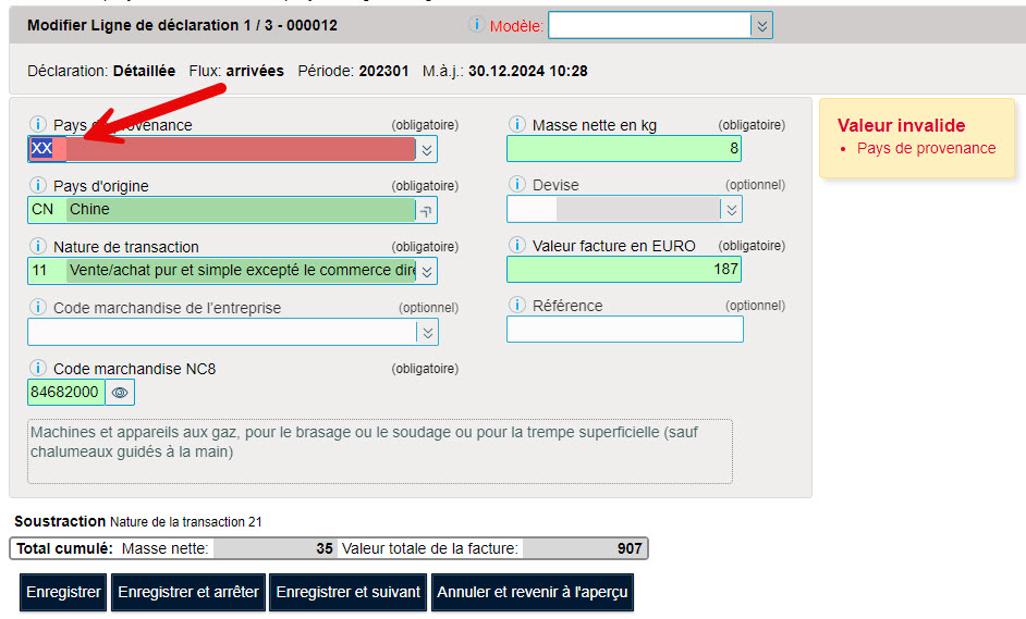 Import fichier