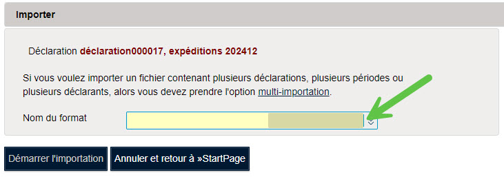 Import fichier