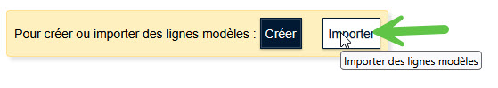 Ligne modèles