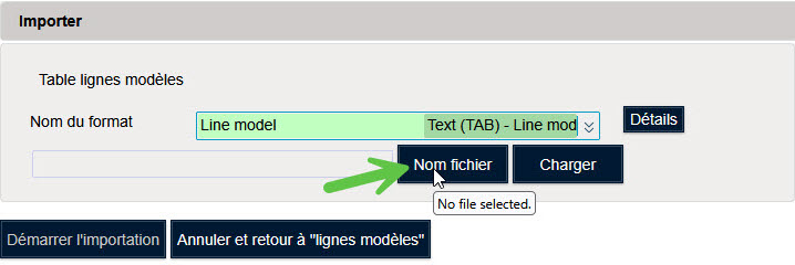Ligne modèles