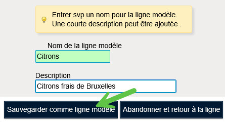 Ligne modèles