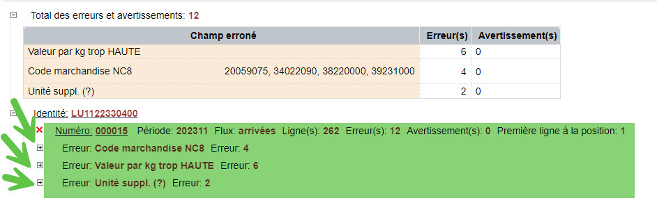 Import fichier