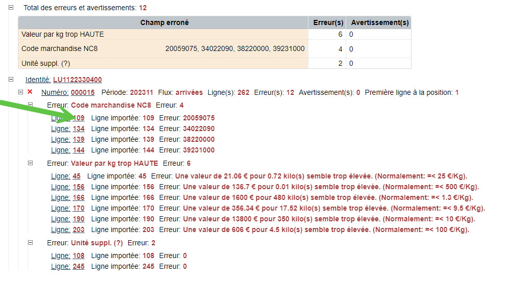 Import fichier