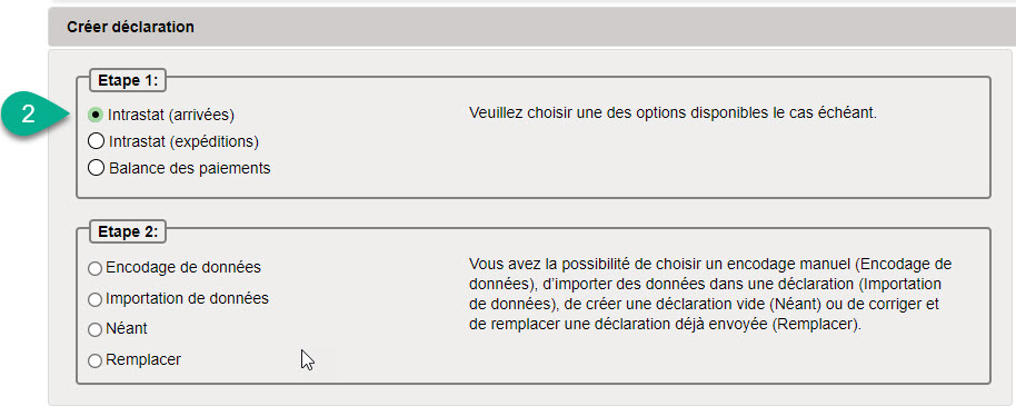 Etape1: Choix du flux