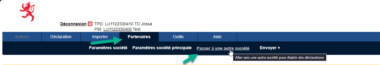 Ecran de connexion