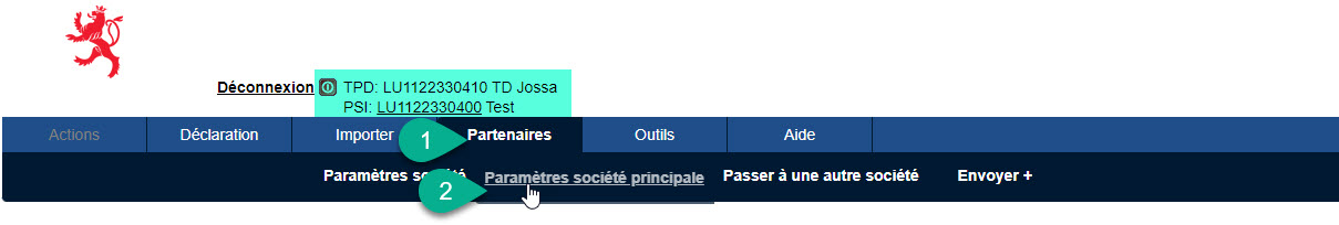 Paramètres TD